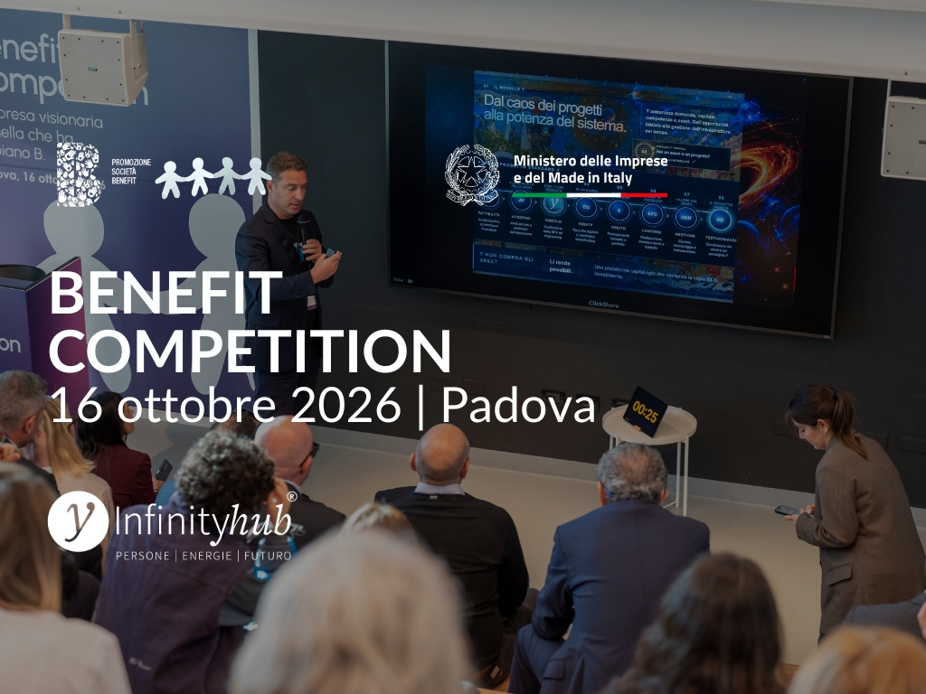 Benefit Competition a Padova, 16 ottobre 2026: intervento di Infinityhub sul Modello Y